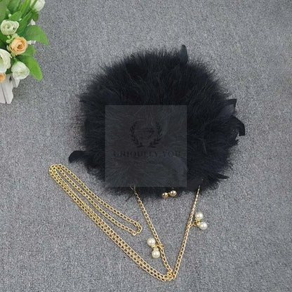 Ostrich Feather Bag - Uniquely You Online