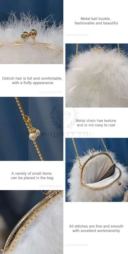 Ostrich Feather Bag - Uniquely You Online