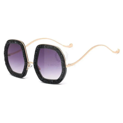 Oversized Crystal Polygon Sunglasses - Uniquely You Online