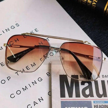 Oversized Double Bridge Aviator Sunglasses Series - Uniquely You Online