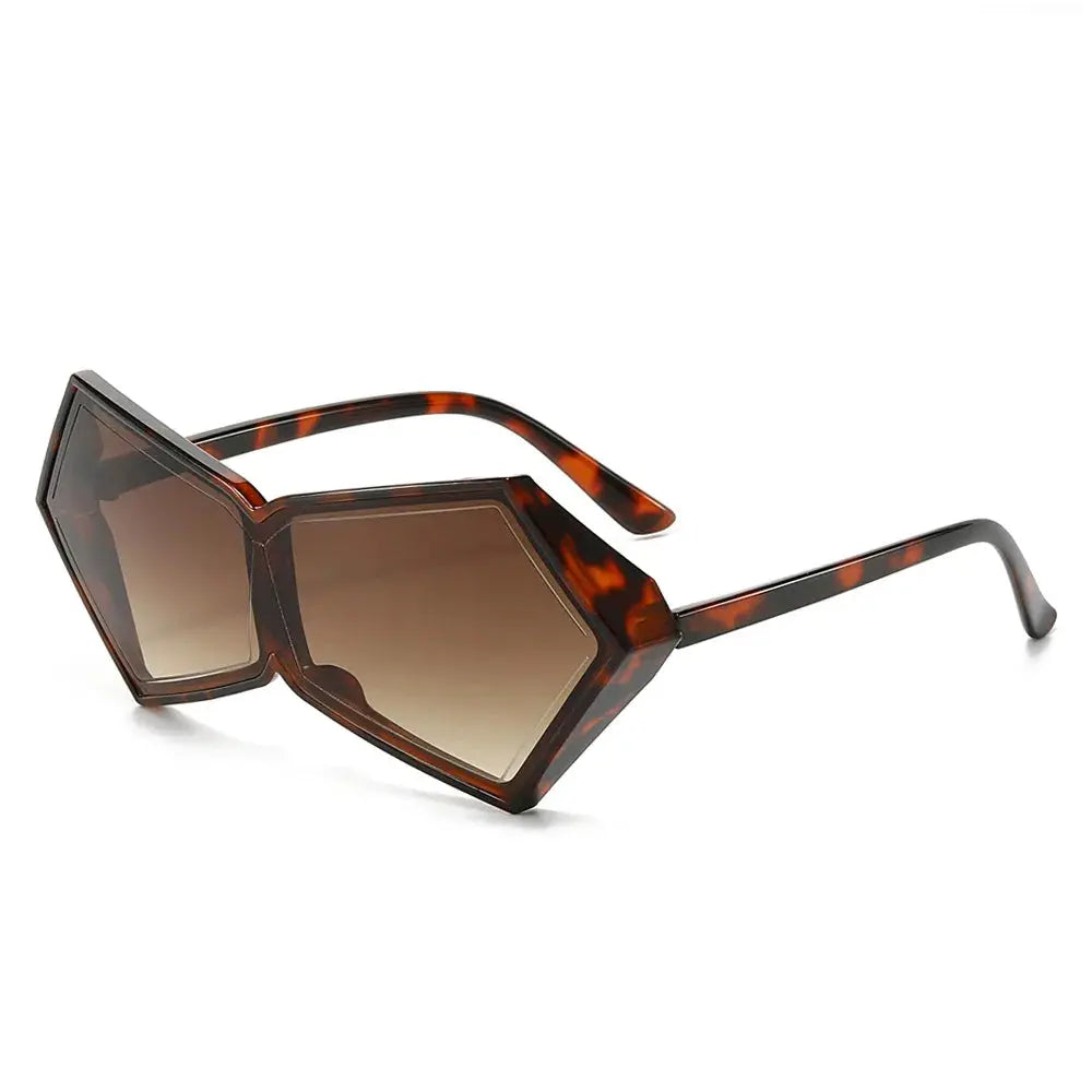 Oversized Geometric Gradient Sunglasses - Uniquely You Online