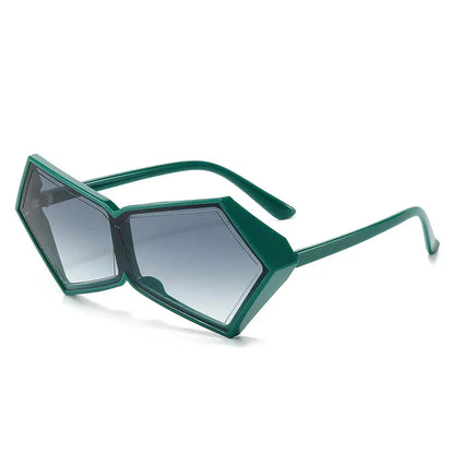 Oversized Geometric Gradient Sunglasses - Uniquely You Online