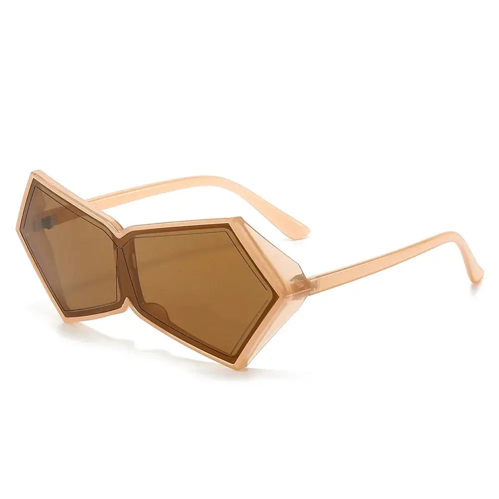 Oversized Geometric Gradient Sunglasses - Uniquely You Online