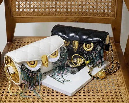 Owl Leather Tassel Crossbody - Uniquely You Online