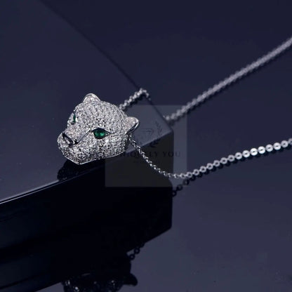 Panther Head CZ Pendant and Necklace - Uniquely You Online