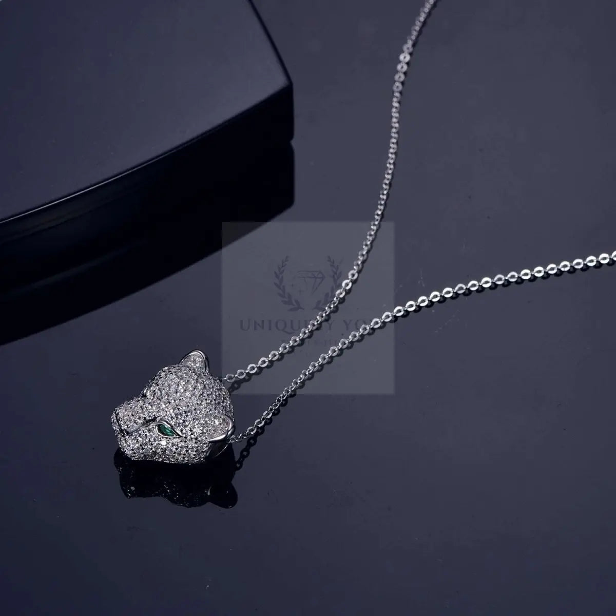 Panther Head CZ Pendant and Necklace - Uniquely You Online