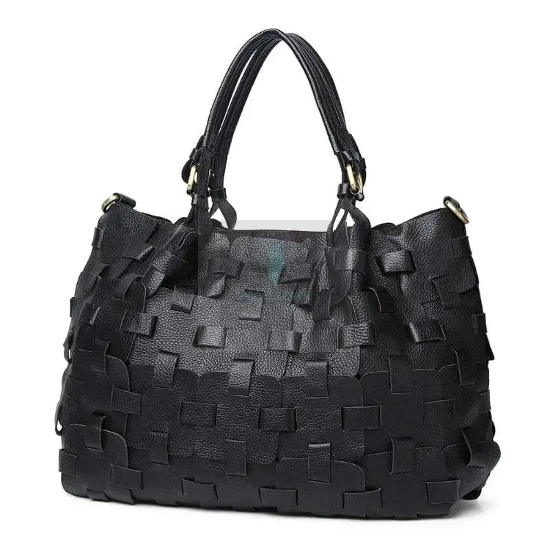 Patchwork Woven Handbag - Uniquely You Online