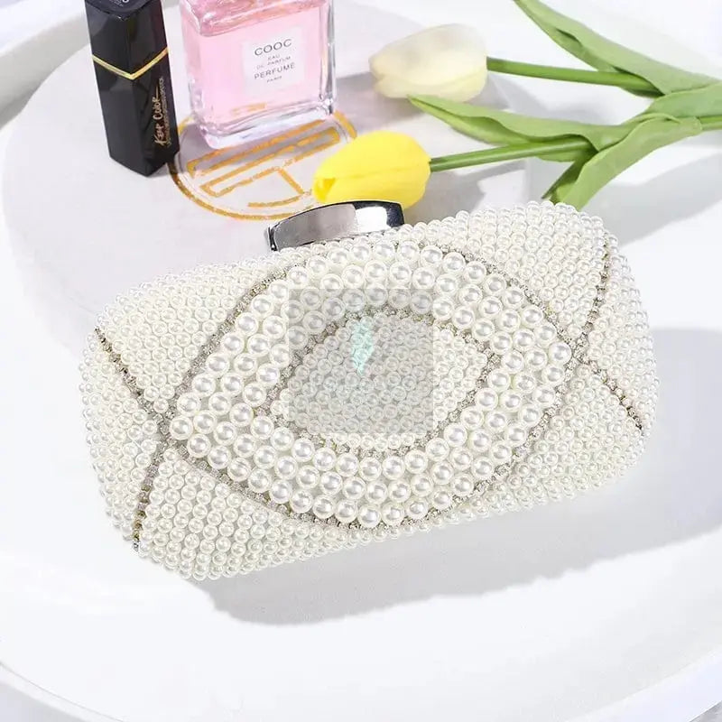 Pearl Beaded Clutch - Uniquely You Online