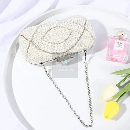 Pearl Beaded Clutch - Uniquely You Online