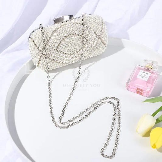 Pearl Beaded Clutch - Uniquely You Online