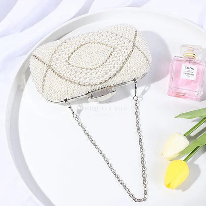 Pearl Beaded Clutch - Uniquely You Online