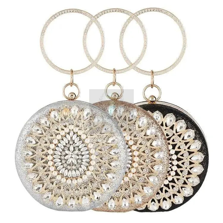 Pearl Clutch with Crystal Handle - Uniquely You Online