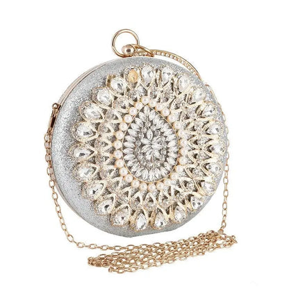 Pearl Clutch with Crystal Handle - Uniquely You Online