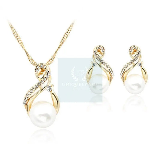 Pearl Knot Jewelry Set - Uniquely You Online