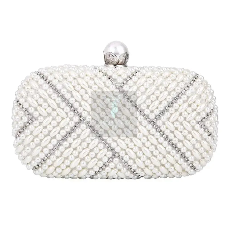 Pearl White Shell Clutch - Uniquely You Online