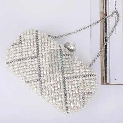 Pearl White Shell Clutch - Uniquely You Online