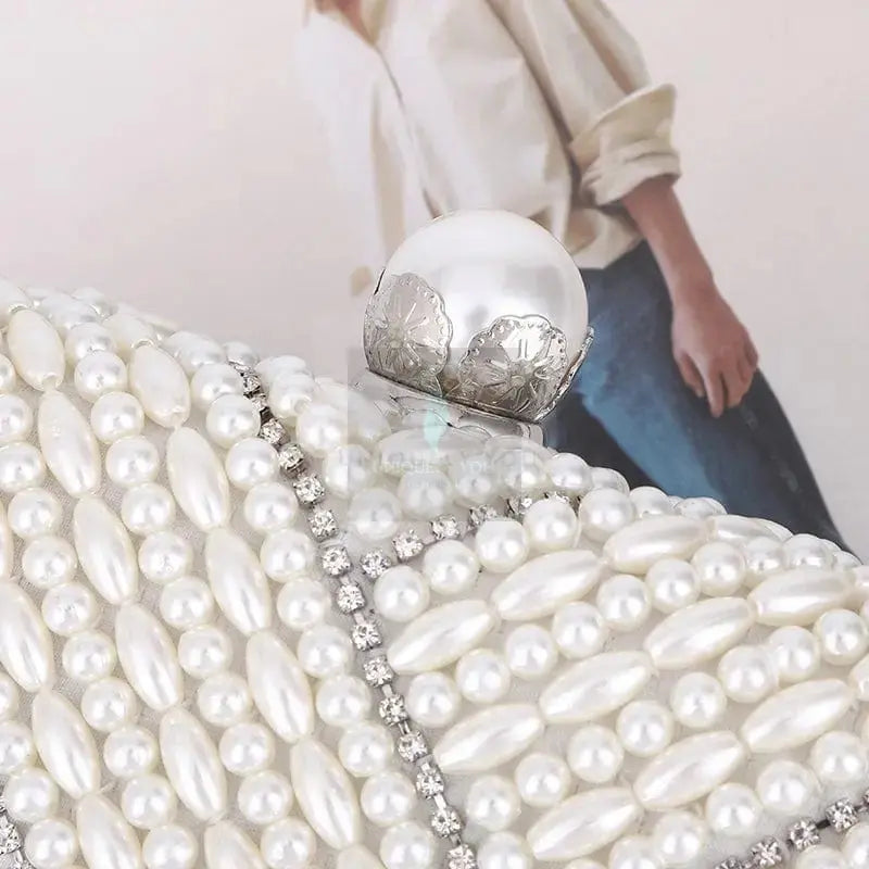 Pearl White Shell Clutch - Uniquely You Online