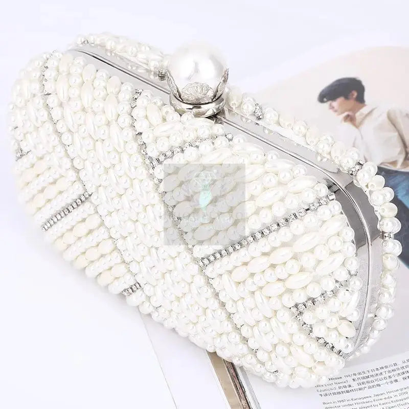 Pearl White Shell Clutch - Uniquely You Online