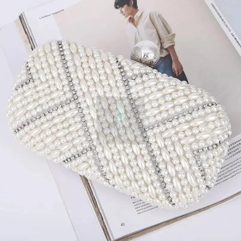 Pearl White Shell Clutch - Uniquely You Online