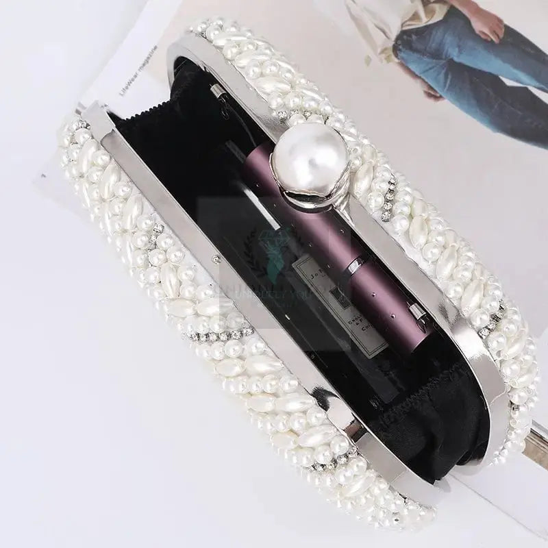 Pearl White Shell Clutch - Uniquely You Online