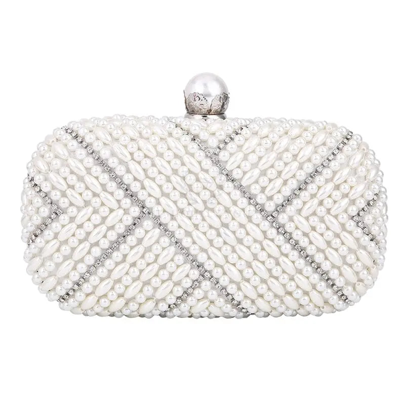 Pearl White Shell Clutch - Uniquely You Online