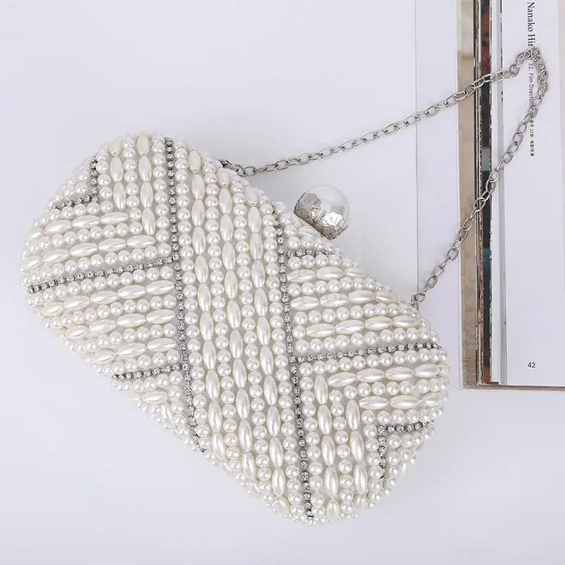 Pearl White Shell Clutch - Uniquely You Online