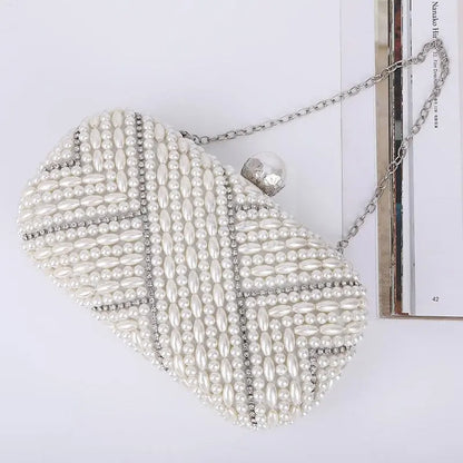 Pearl White Shell Clutch - Uniquely You Online