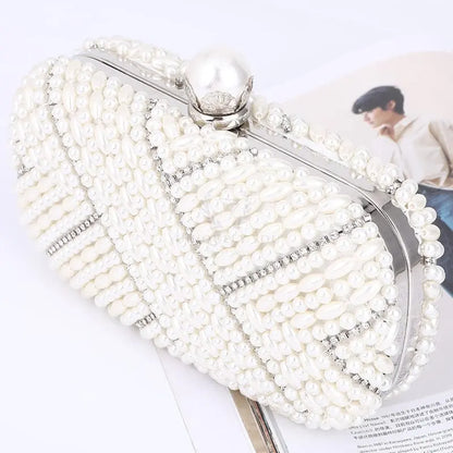 Pearl White Shell Clutch - Uniquely You Online