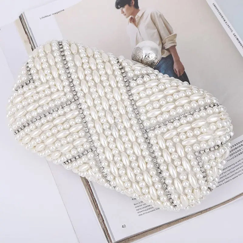 Pearl White Shell Clutch - Uniquely You Online