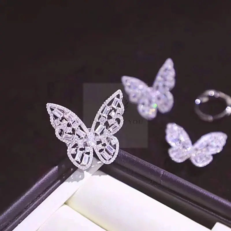 White Butterfly Ring/Pendant - Uniquely You Online