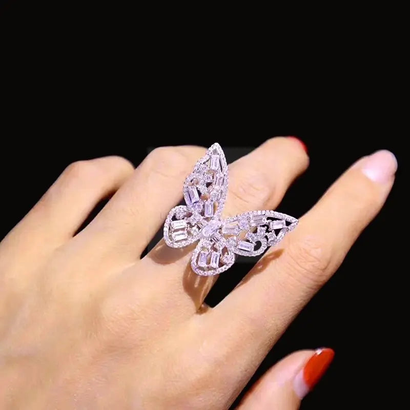 White Butterfly Ring/Pendant - Uniquely You Online