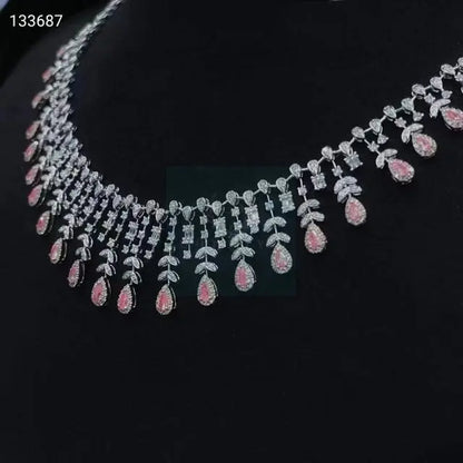 Pink Diamond Festoon Necklace  Uniquely You Online