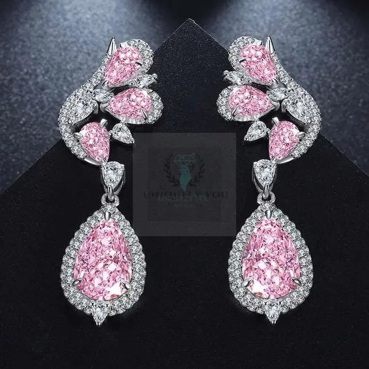 Pink Drop Wing Earring - Uniquely You Online