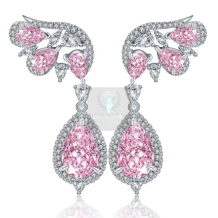 Pink Drop Wing Earring - Uniquely You Online