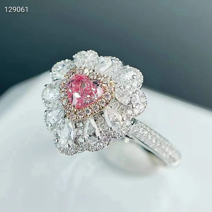 0.5ct Pink Heart Bouquet Diamond Ring - Uniquely You Online