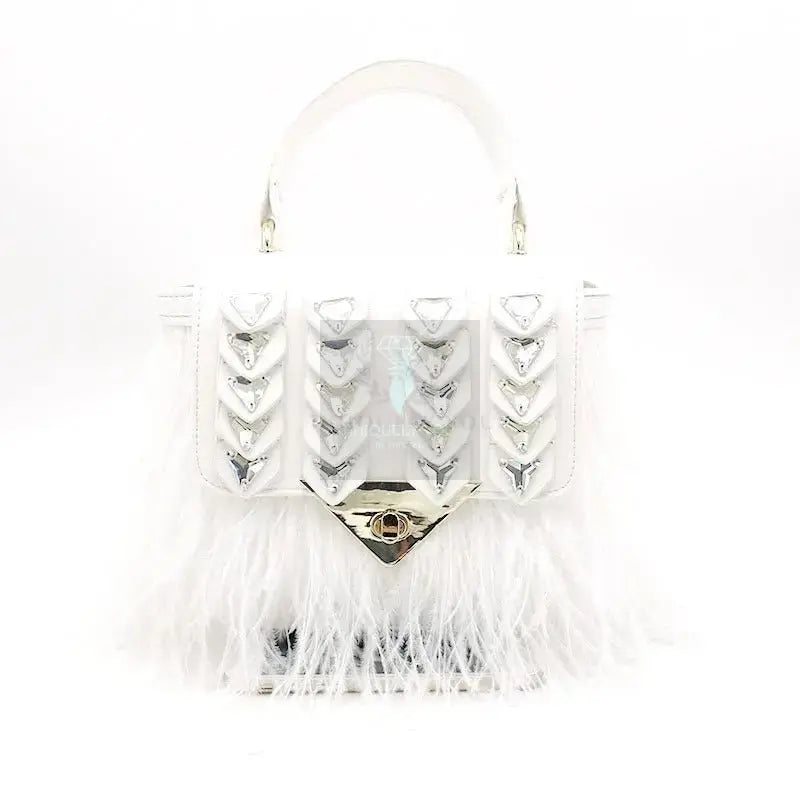 Point Me 2 Ostrich Feather Bag - Uniquely You Online