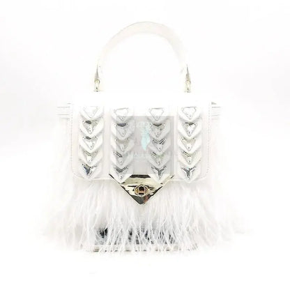 Point Me 2 Ostrich Feather Bag - Uniquely You Online