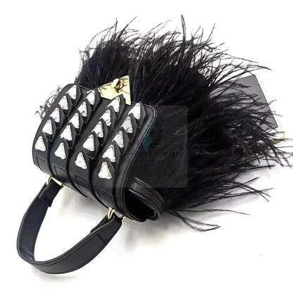 Point Me 2 Ostrich Feather Bag - Uniquely You Online