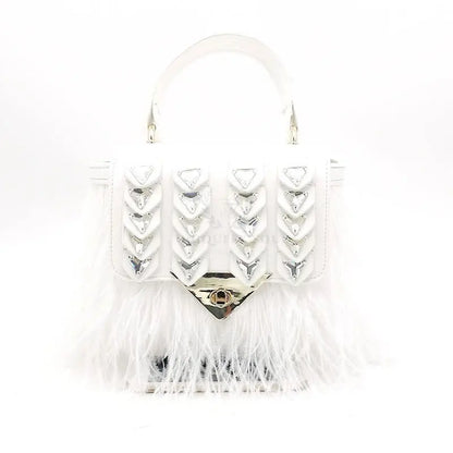 Point Me 2 Ostrich Feather Bag - Uniquely You Online