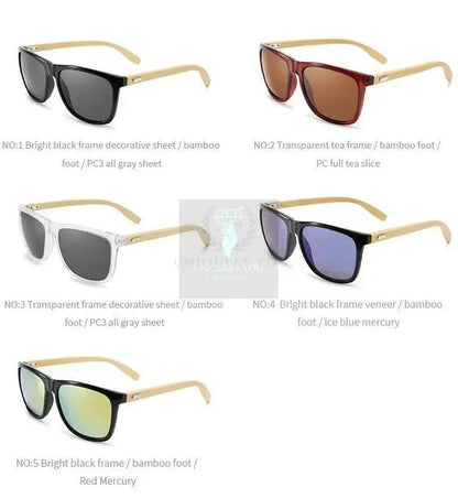 Polarized Bamboo Square Sunglasses - Uniquely You Online