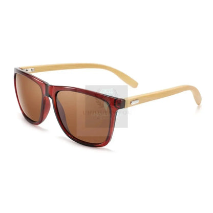 Polarized Bamboo Square Sunglasses - Uniquely You Online