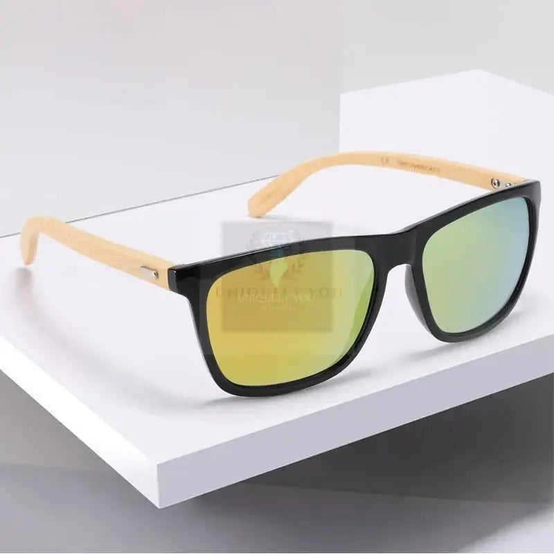 Polarized Bamboo Square Sunglasses - Uniquely You Online