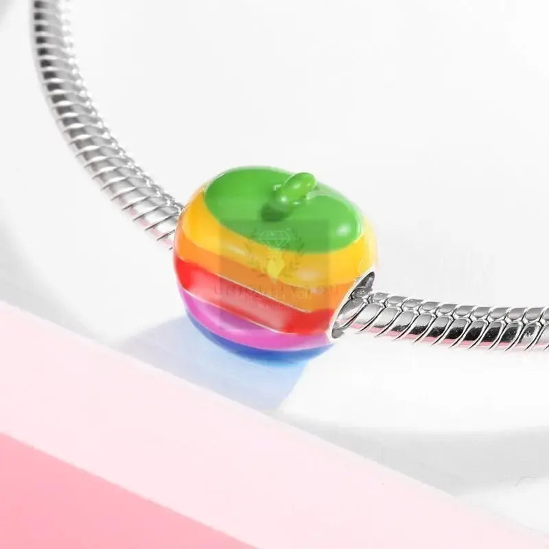 Rainbow Apple Charm - Uniquely You Online