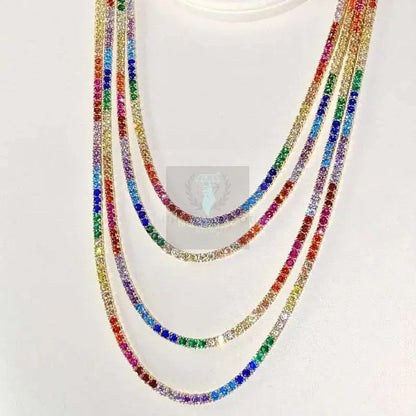 Rainbow CZ Tennis Chain - Uniquely You Online