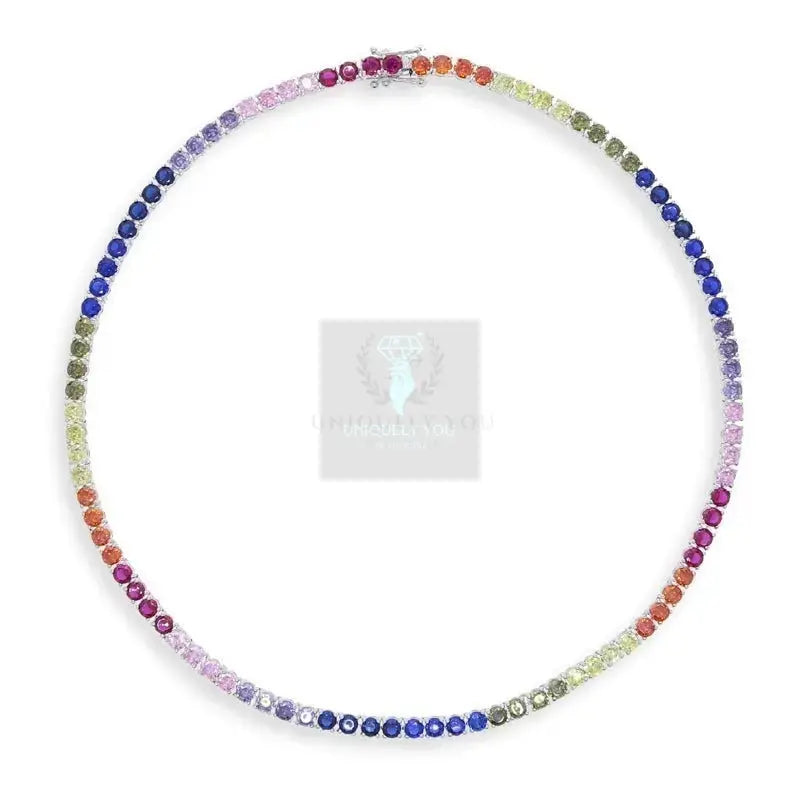 Rainbow CZ Tennis Chain - Uniquely You Online