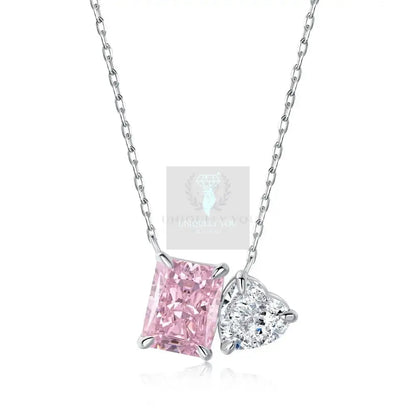 Rectangular/Heart Pendant with Necklace - Uniquely You Online