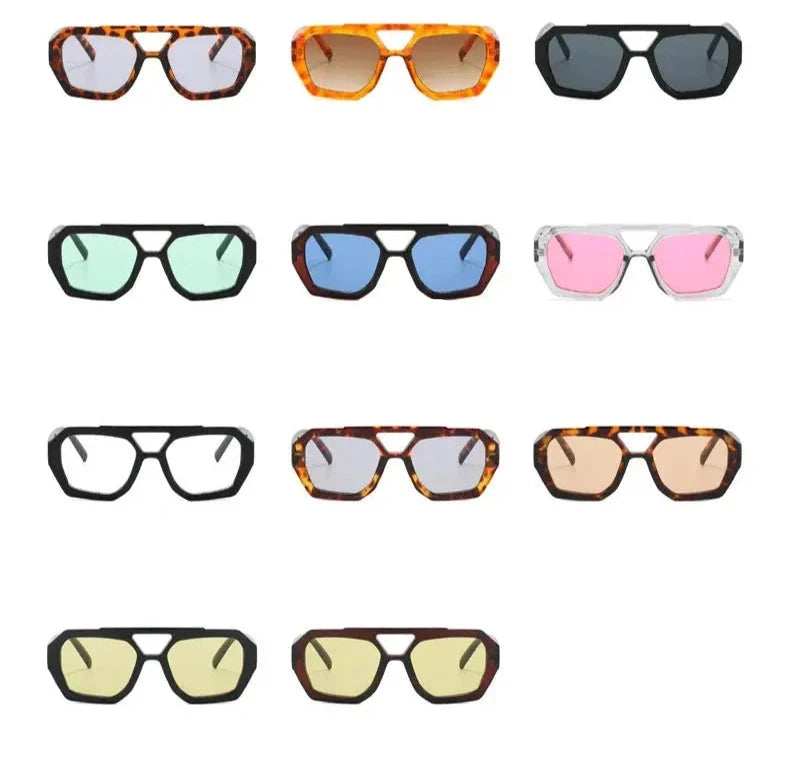 Retro Double Bridge Sunglasses - Uniquely You Online