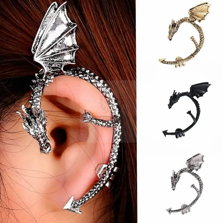 Retro Dragon Ear Cuff Clip - Uniquely You Online