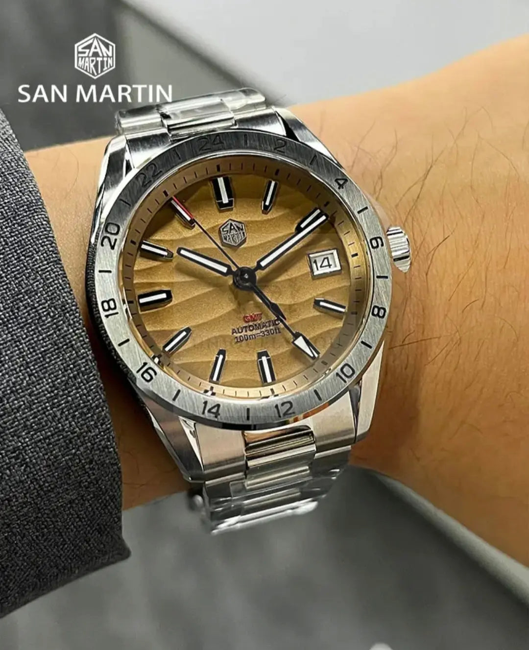 San Martin SN0129-G Textured Automatic Watch  Uniquely You Online