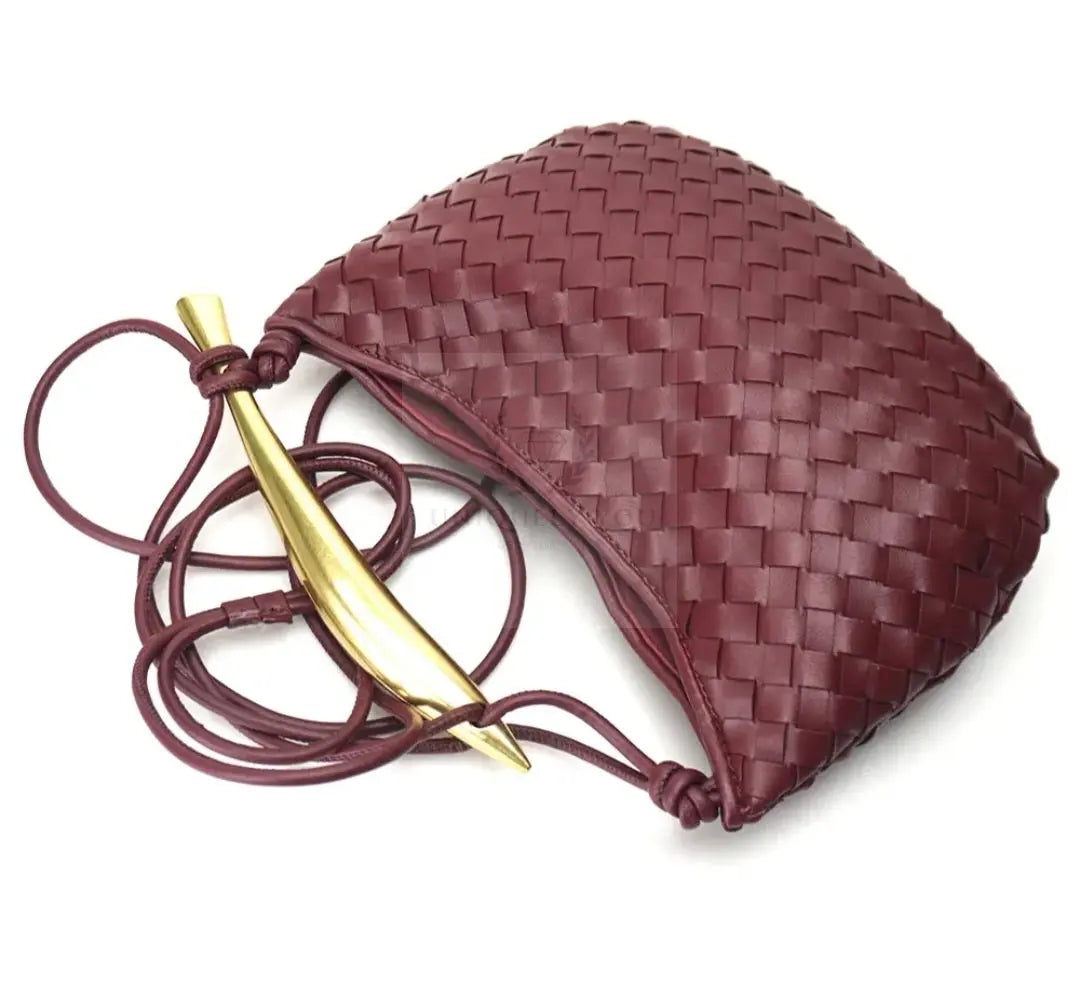 Sardine Handle Woven Dumpling Bag  Uniquely You Online